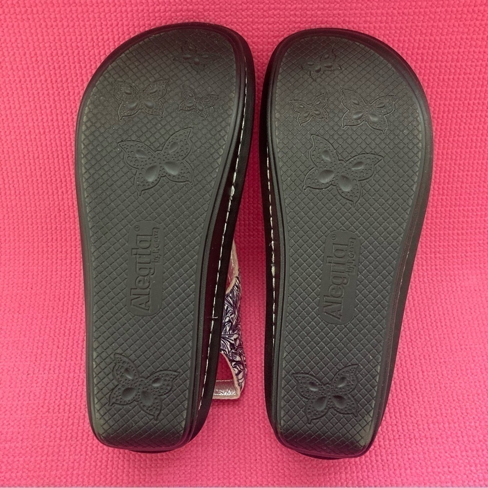 Algeria 36 Navy White Leather Sandals KEN-769. 
Size 41 US 10.5 - Picture 6 of 7